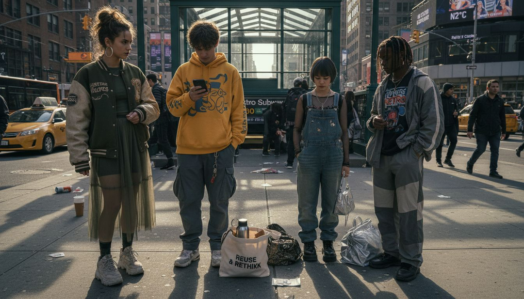 Teenagers showcasing youth fashion styles 2026