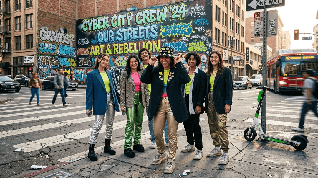 Youth posing in bold 2026 streetwear