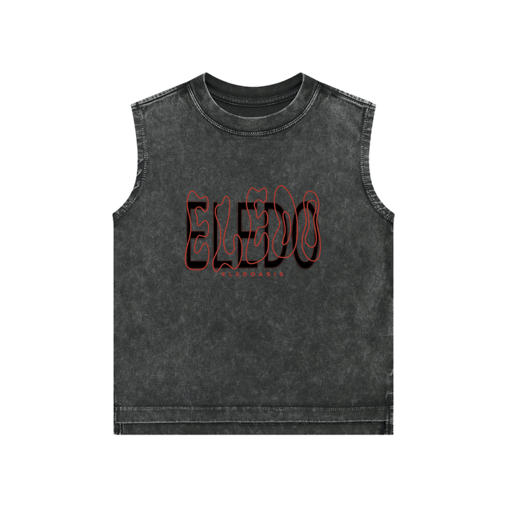 snow washed kids tank top