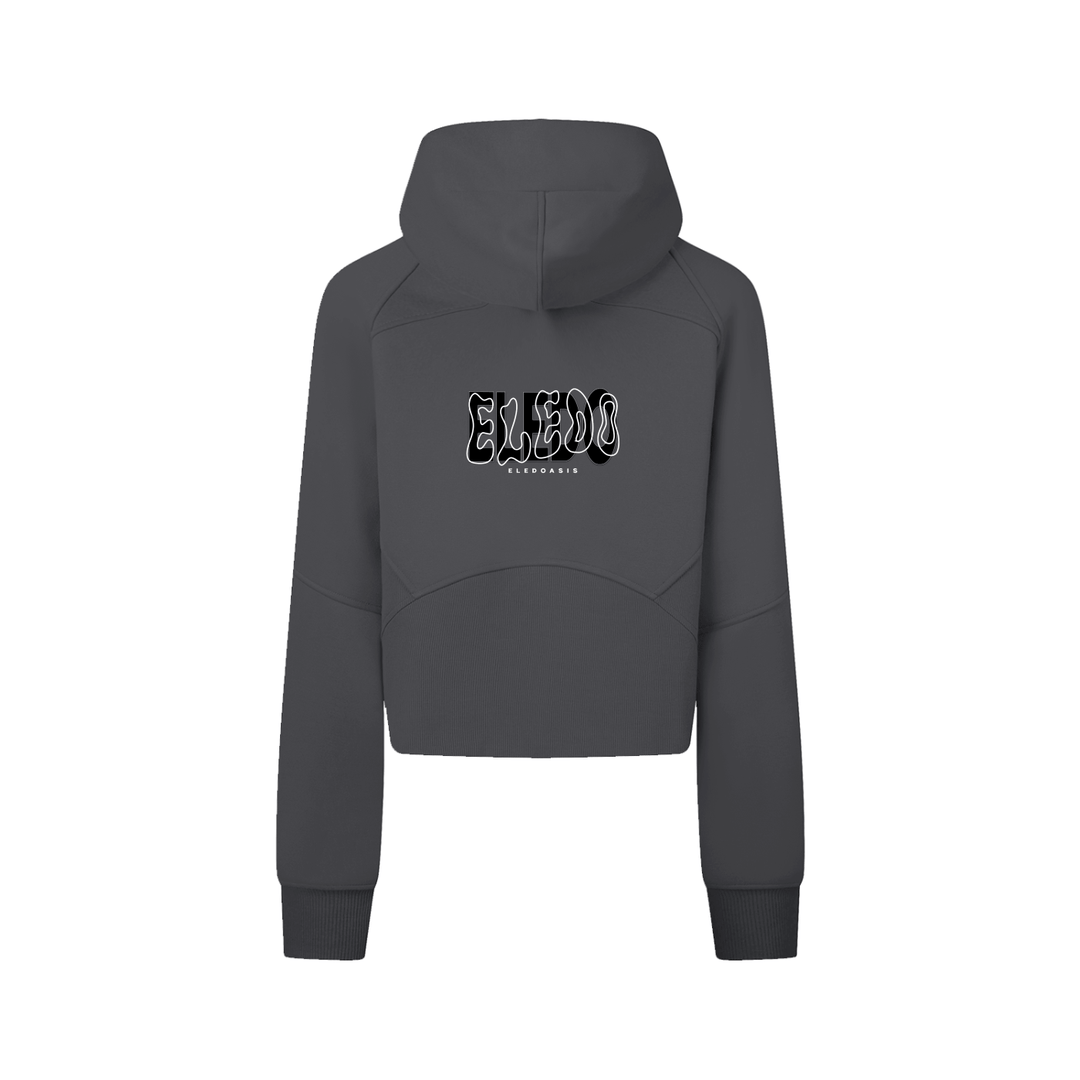 Cropped Zip-Through Hoodie 