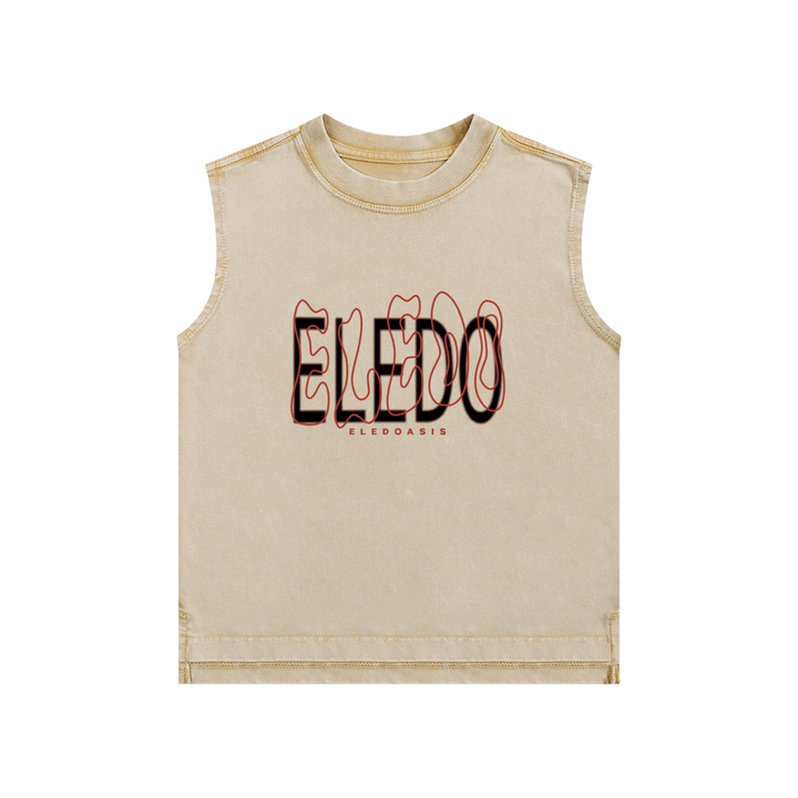snow washed kids tank top