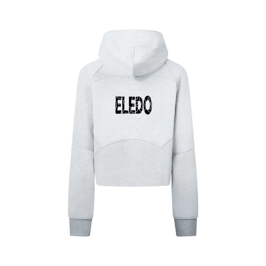 Cropped Zip-Through Hoodie 