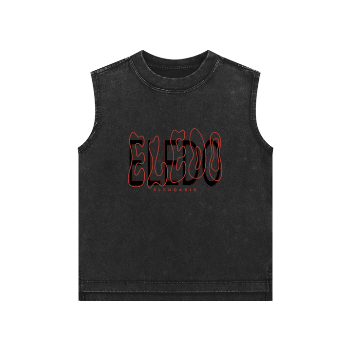 snow washed kids tank top