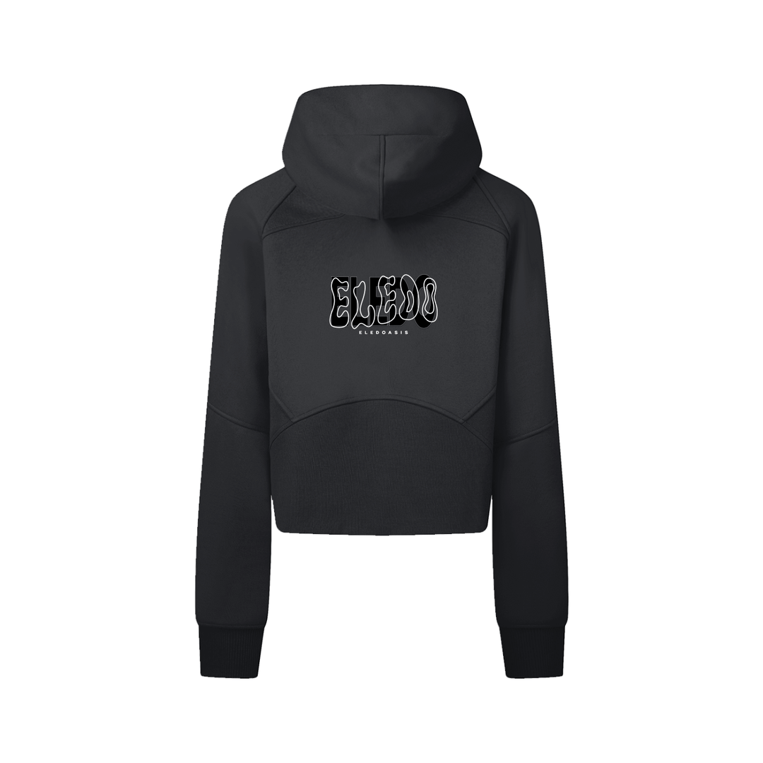 Cropped Zip-Through Hoodie 