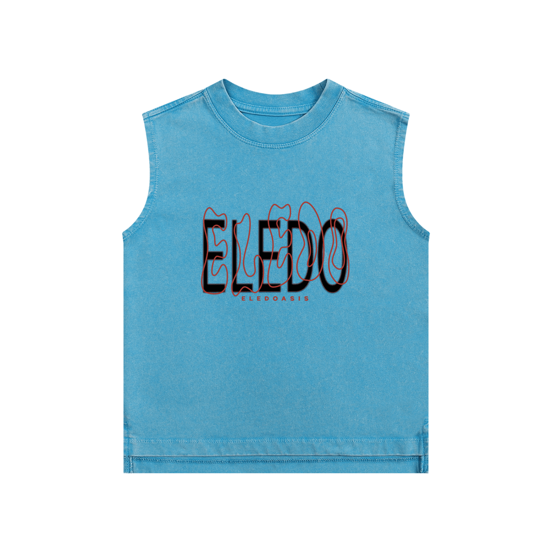 snow washed kids tank top