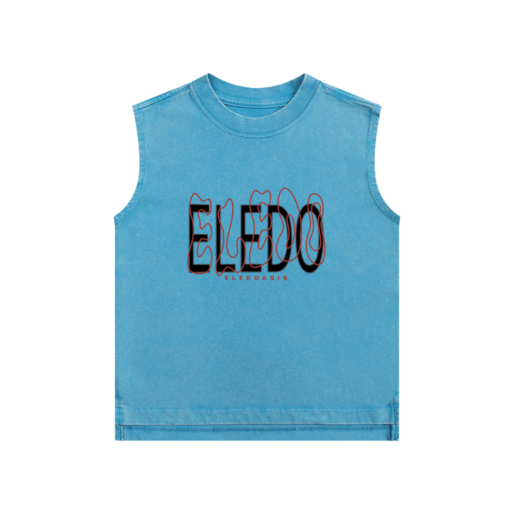 snow washed kids tank top