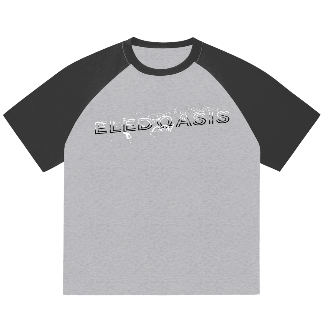 Color-Blocked Raglan Sleeve T-Shirt