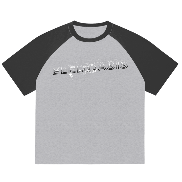 Color-Blocked Raglan Sleeve T-Shirt