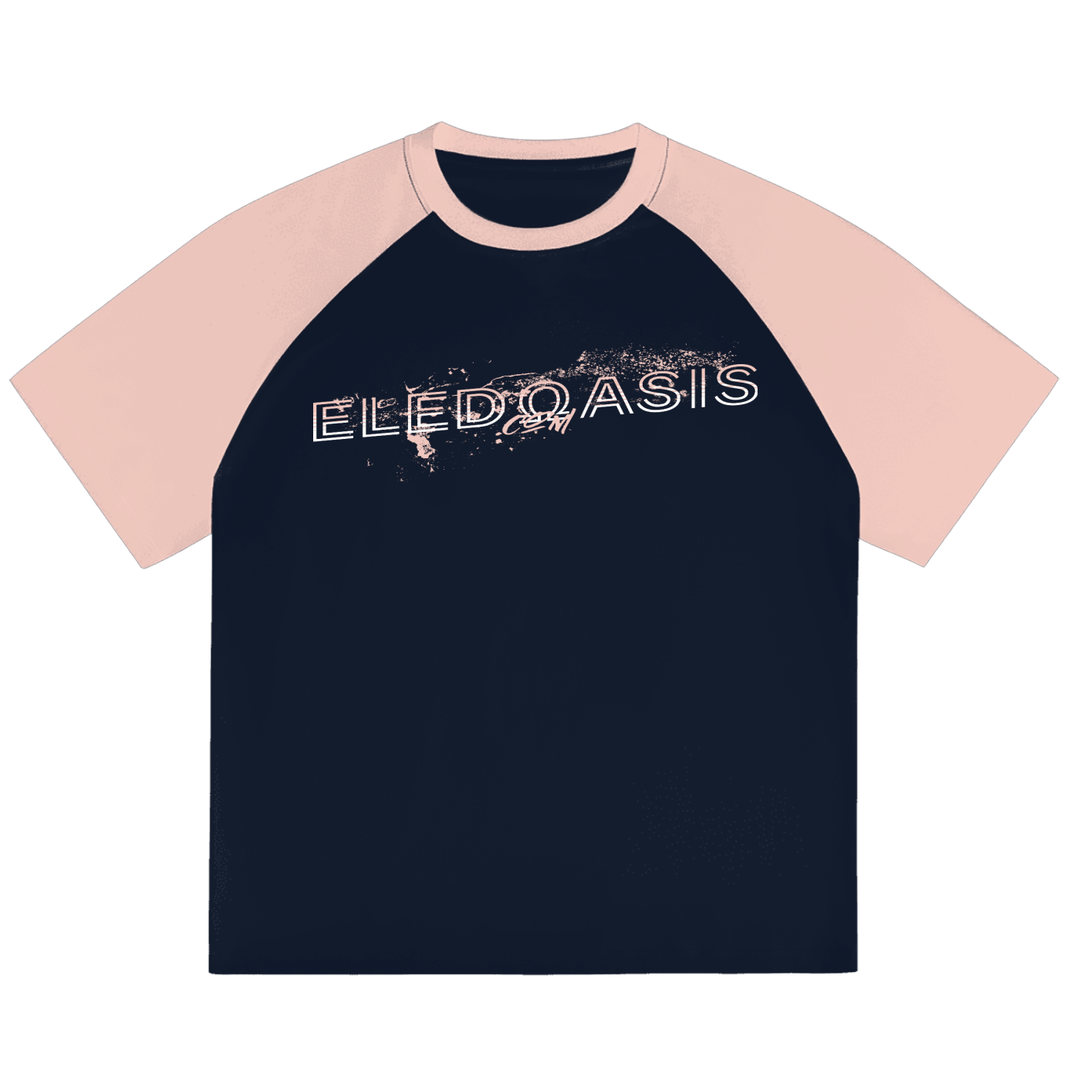 Color-Blocked Raglan Sleeve T-Shirt