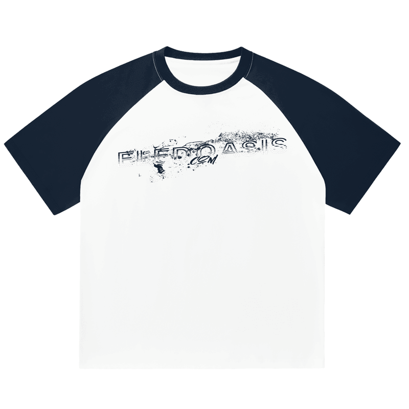 Color-Blocked Raglan Sleeve T-Shirt