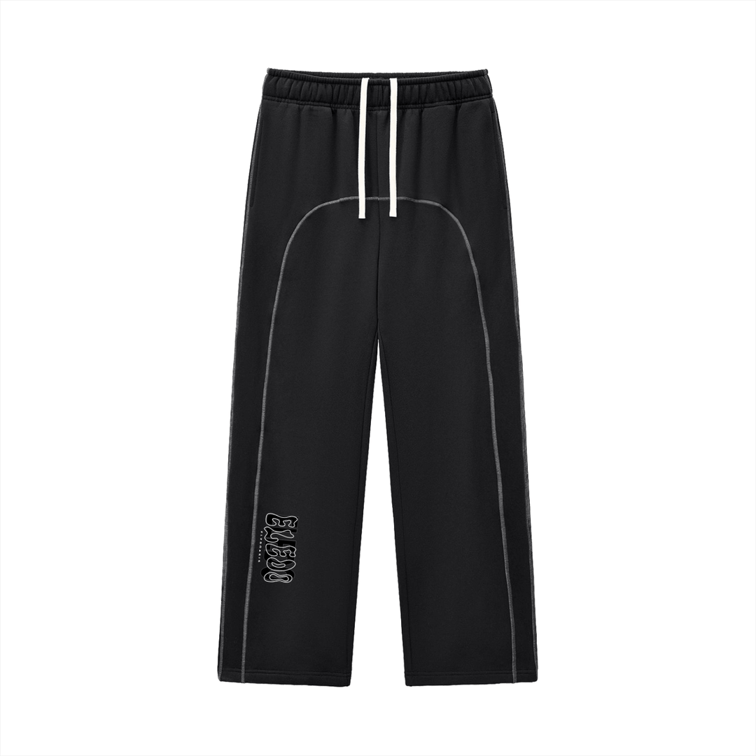 Contrast-Stitched Fleece Sweatpants