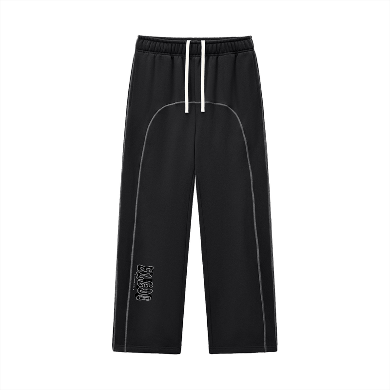 Contrast-Stitched Fleece Sweatpants