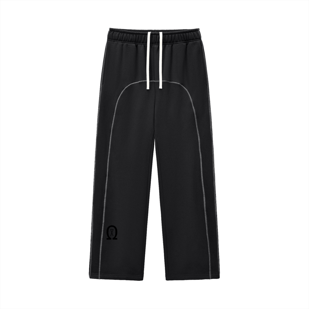 Contrast-Stitched Fleece Sweatpants