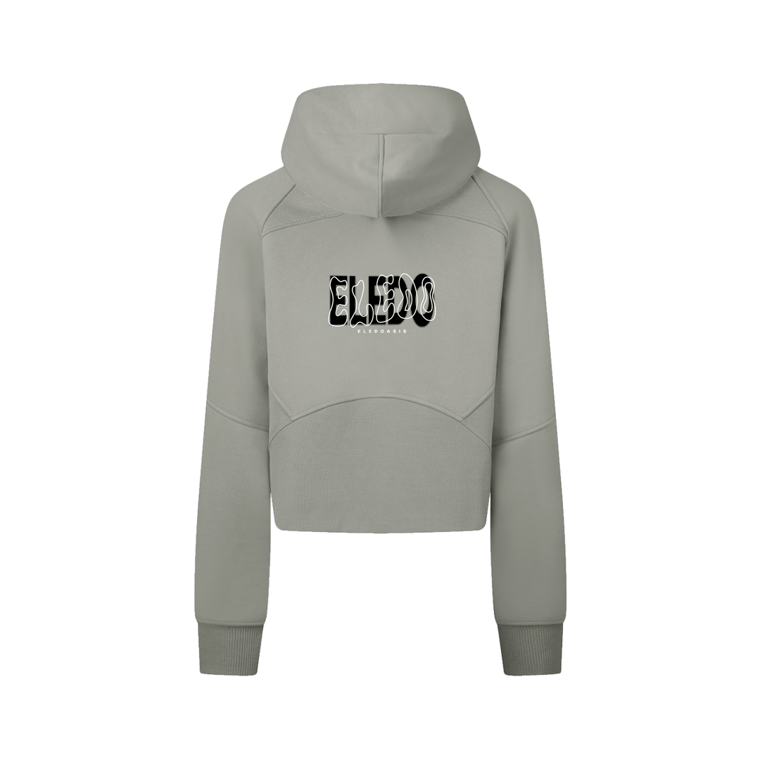 Cropped Zip-Through Hoodie 