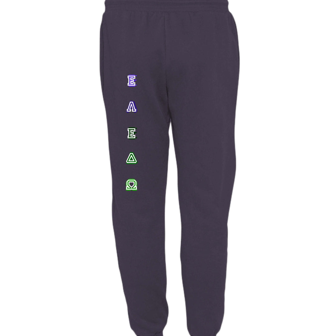 ELEDO jogger sweatpants HEATHER NAVY - BACK