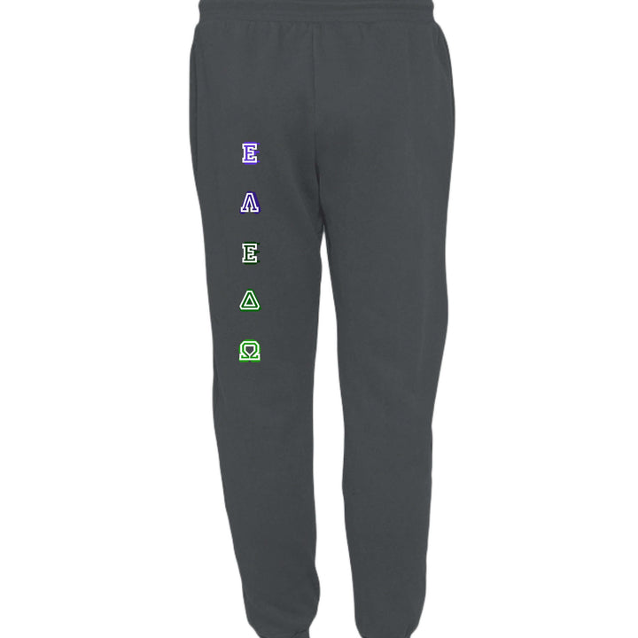 ELEDO jogger sweatpants DARK GRY HEATHER - BACK